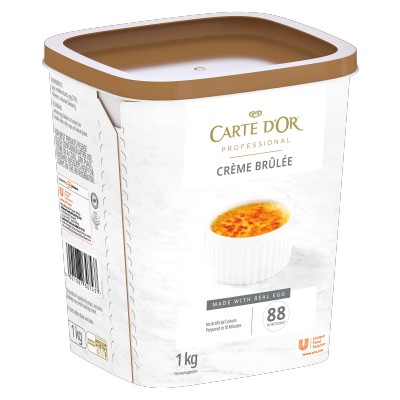 Carte D’Or Crème Brûlée - Carte D’Or Crème Brûlée is a non-bake dessert solution with a smooth, scratch-like base easily infused with any flavours, offering a versatile and consistent dessert options.
